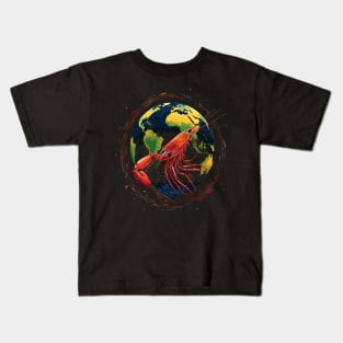 Prawn Earth Day Kids T-Shirt